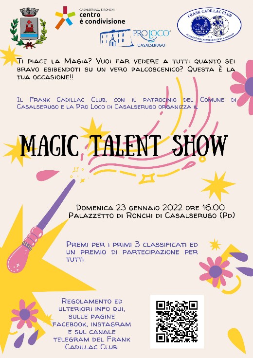 Locandina Magic Talent Show 23 gennaio 2022